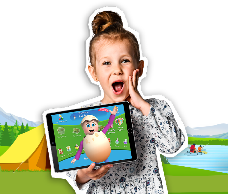 girl with ipad